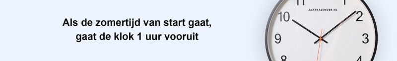 Wanneer begint zomertijd in 2025? ☀️ | Jaarkalender.nl
