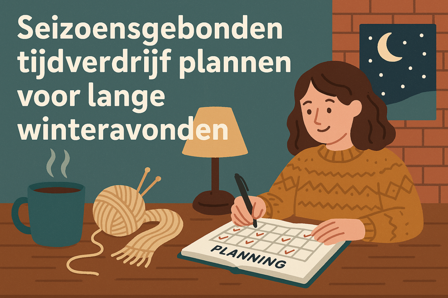 Seizoensgebonden tijdverdrijf plannen voor lange winteravonden