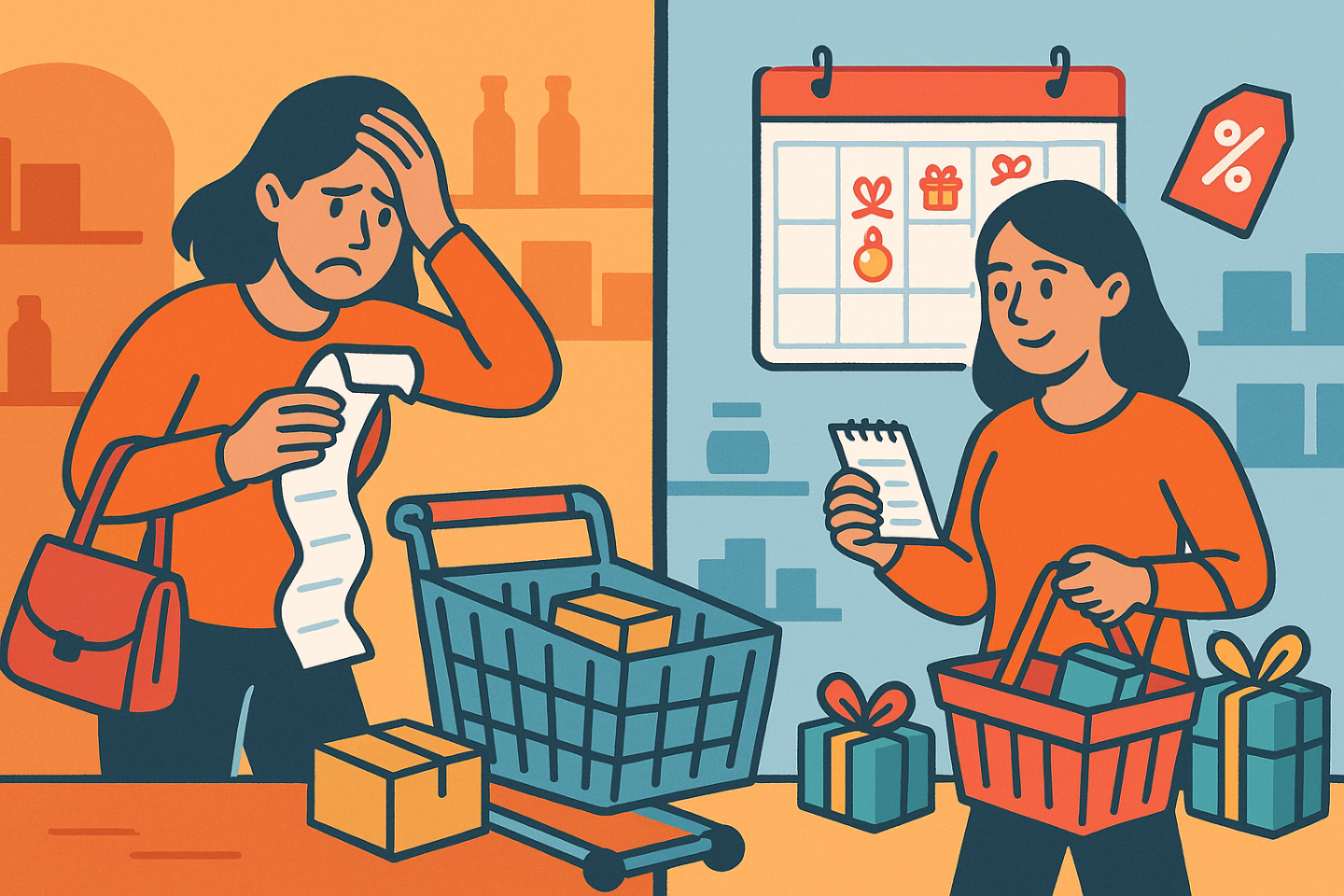 Shoppingfouten die je voorkomt met een kalender