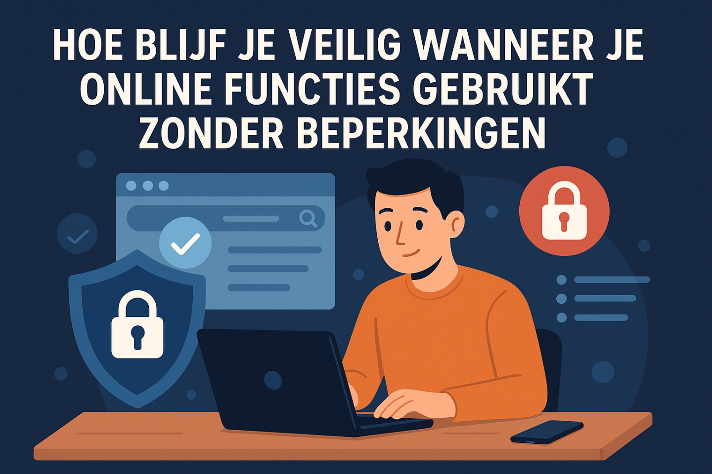 Hoe blijf je veilig wanneer je online functies gebruikt zonder beperkingen